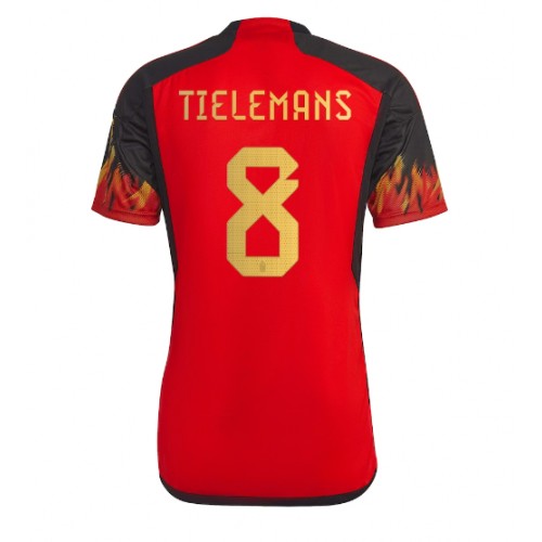 Belgien Youri Tielemans #8 Hjemmebanetrøje VM 2022 Kort ærmer